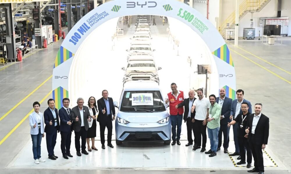 BYD Braziliya zavodunda 100,000-ci elektrikli avtomobil istehsal xəttindən çıxdı - chinacar.az