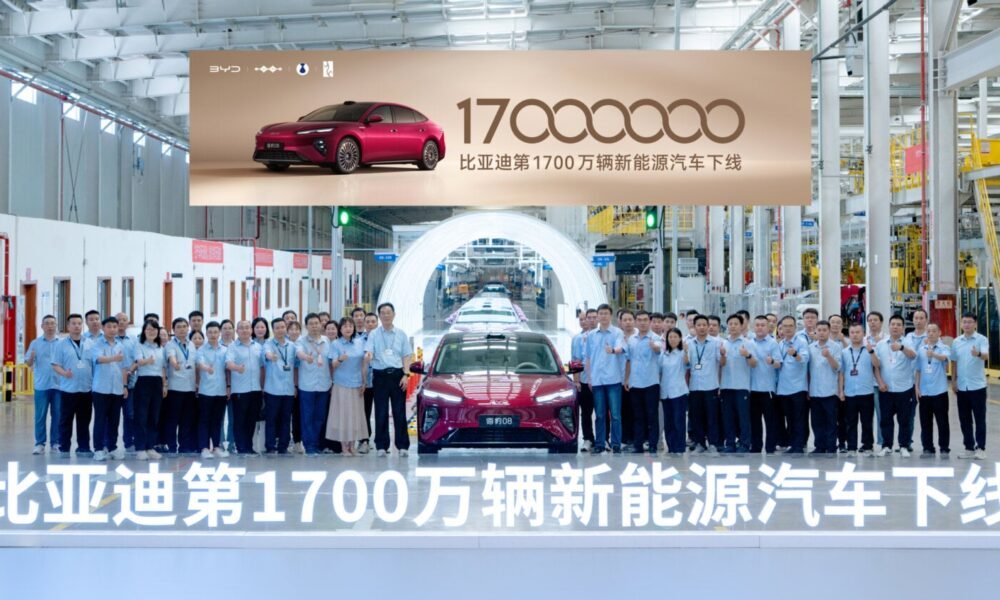 BYD Seal 08 təqdimatı ilə 17 milyonluq NEV satışına çatdı - chinacar.az