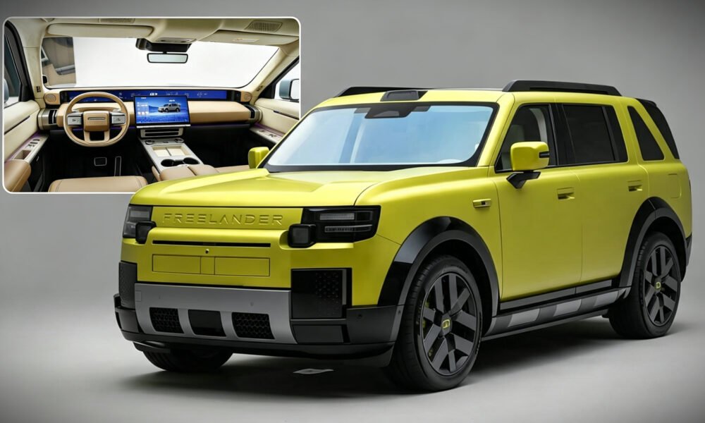Freelander 8 interyeri: 46 düym ekran, Snapdragon 8397 - chinacar.az