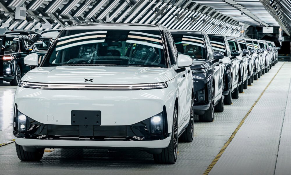Xpeng G9L sağ sükanlı SUV-ləri konveyerdən yeni çıxdı - chinacar.az